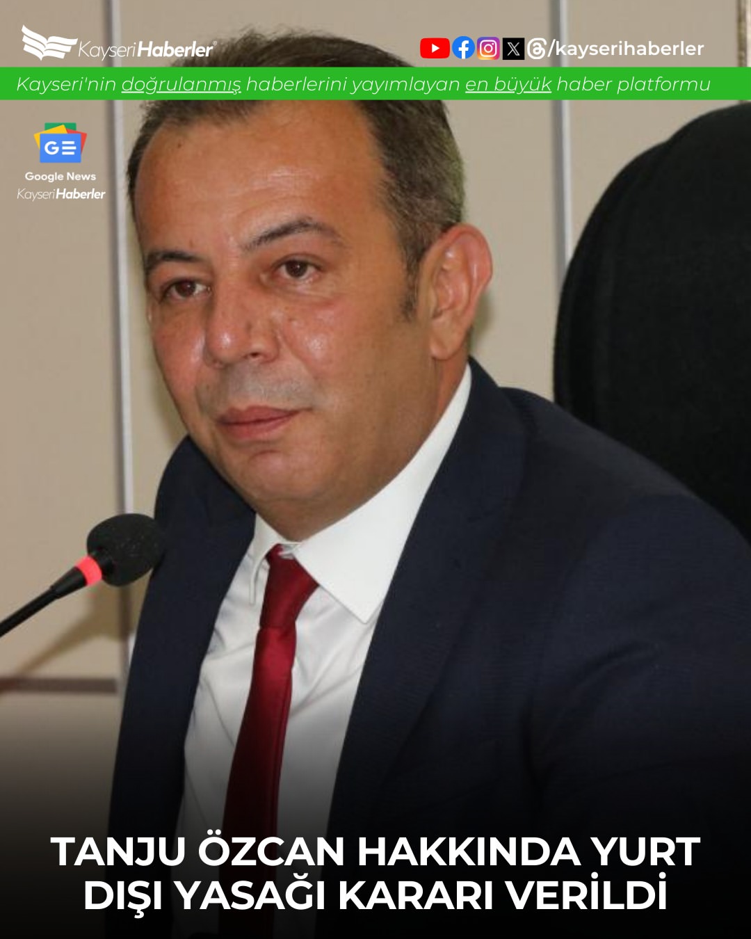 Bolu Belediye Başkanı Tanju Özcan'a Yurt Dışı Yasağı ve Adli Kontrol Kararı