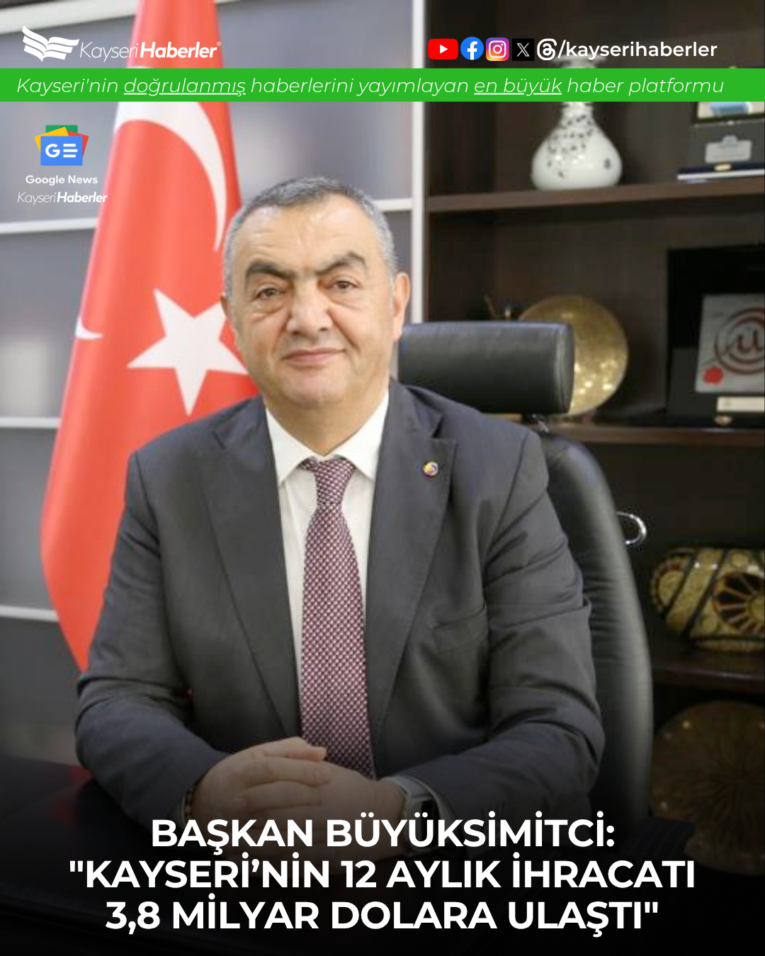 Kayseri İhracatında Ağustos Ayında Düşüş, Ancak Yıllık Bazda Artış Sürüyor