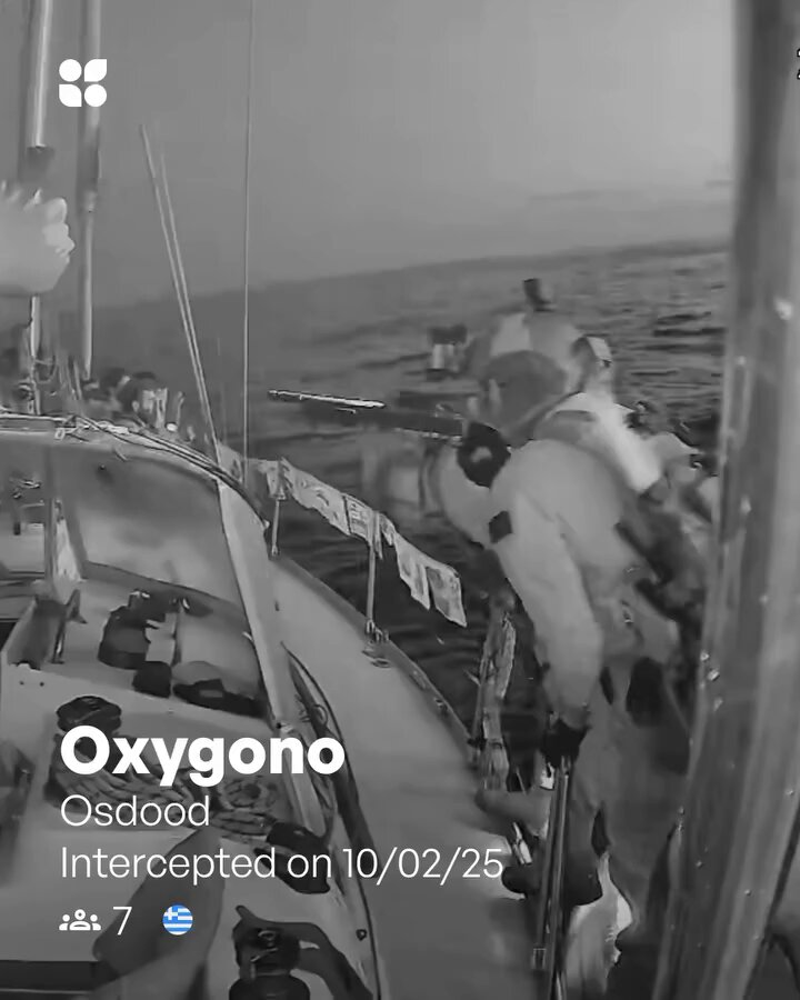 İsrail, Yunan Aktivizm Gemisi Oxygono'ya Operasyon Düzenledi