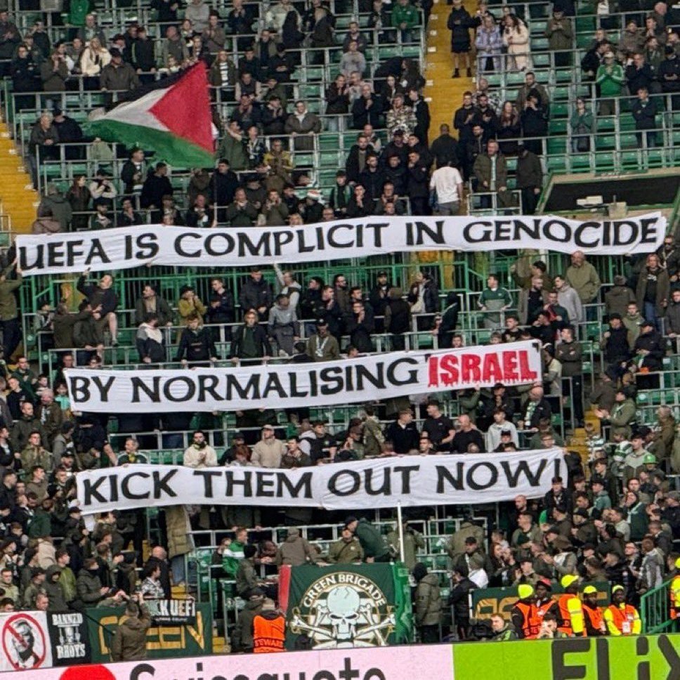 Celtic Taraftarları UEFA'yı İsrail'i Normalleştirmekle Suçladı