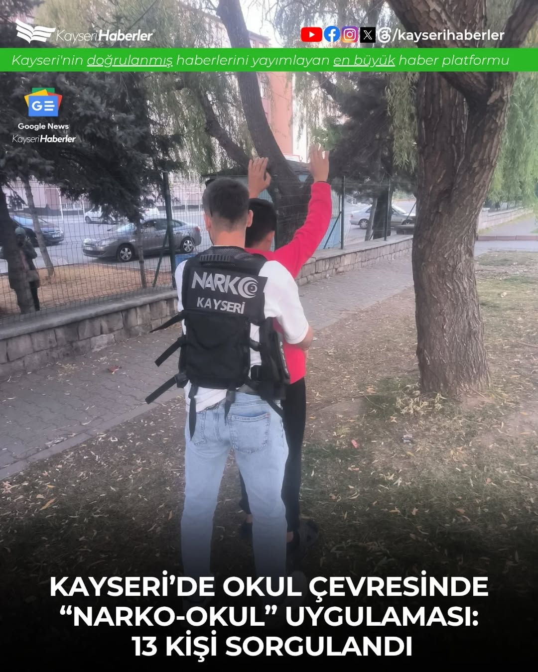 Kayseri'de Narko Okul Uygulaması ile Güvenli Eğitim Ortamı Sağlanıyor