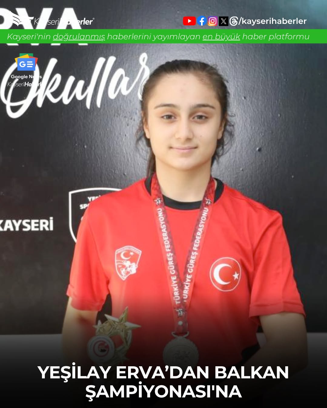 Kayseri'den Bir Yıldız Yükseliyor: Zehra Kahrıman, Güreşte Balkan Şampiyonası'nda Türkiye'yi Temsil Edecek