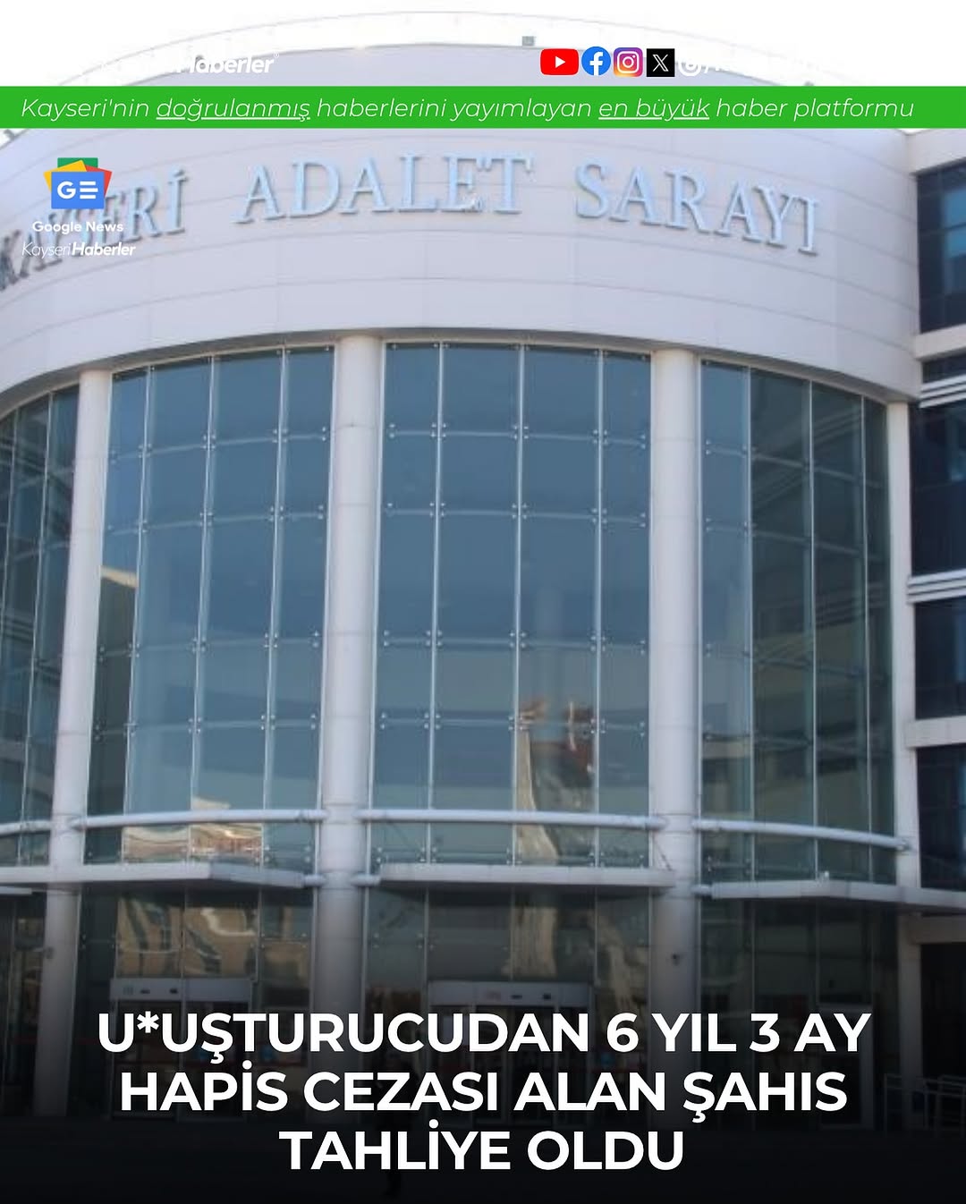 Kayseri'de Uyuşturucu Ticaretinden Tutuklu Sanık Etkin Pişmanlıkla Tahliye Edildi