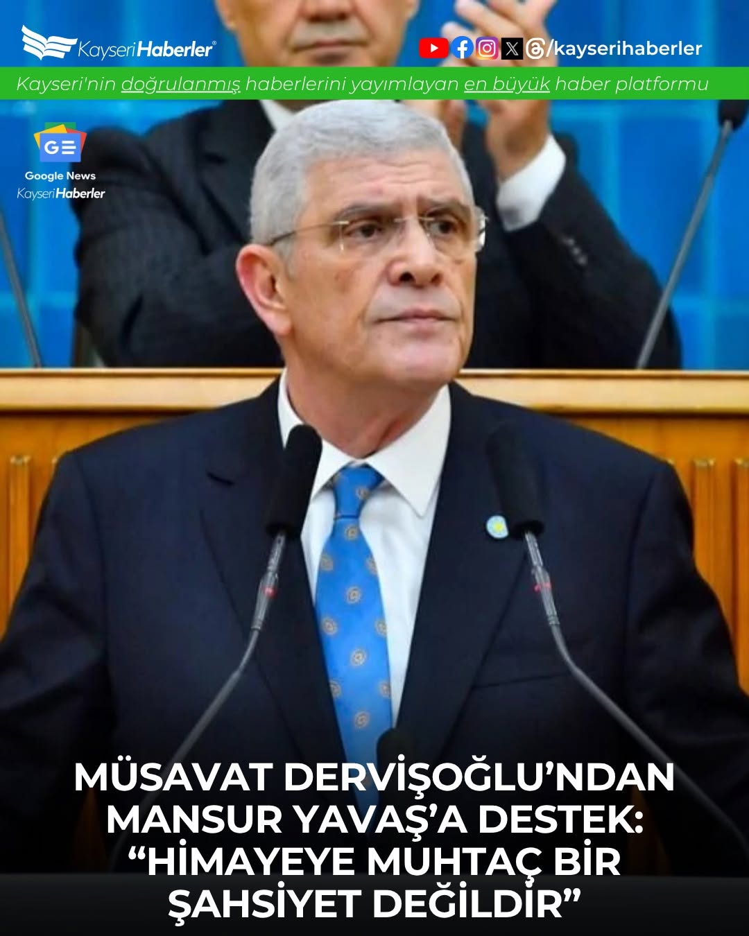 İYİ Parti Genel Başkanı Dervişoğlu'ndan Mansur Yavaş ve Adalet Vurgusu