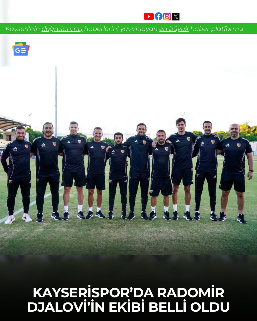 Kayserispor'un Yeni Teknik Ekip Kadrosu Açıklandı