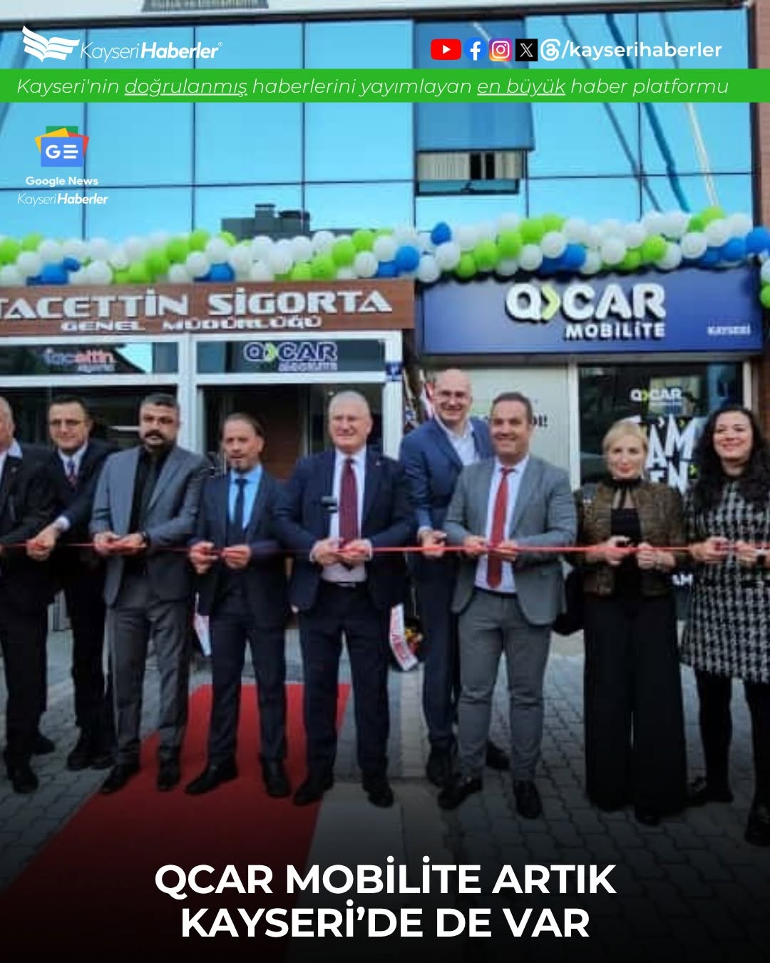 Maher Holding'in QCAR Mobilite Markası Kayseri'de 40. Şubesini Açtı