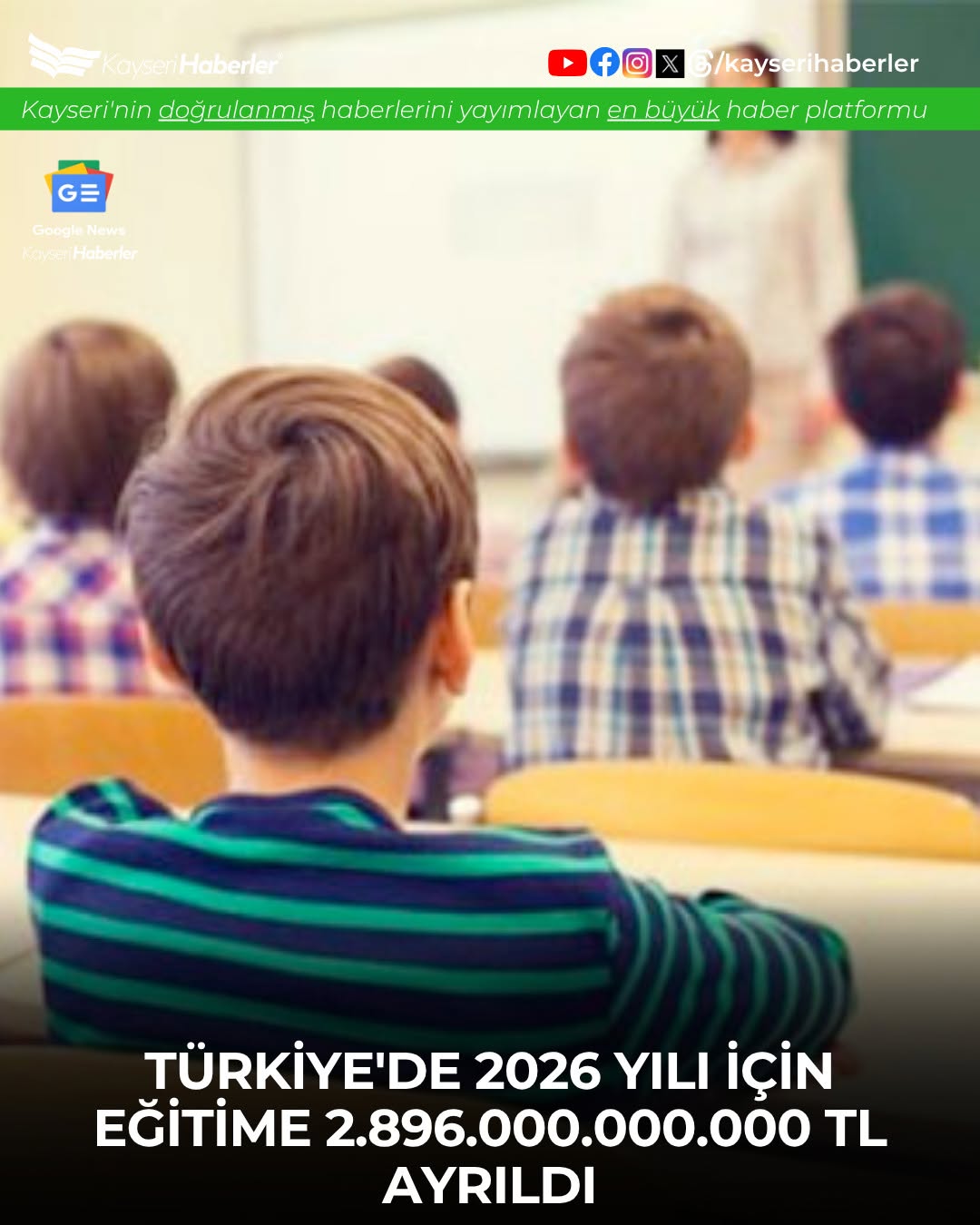 2026 Bütçesinde Eğitime Rekor Pay: 2.9 Trilyon TL Ayrıldı
