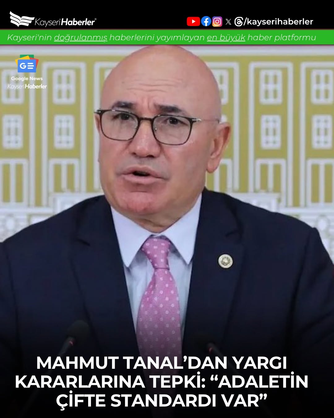 CHP'li Tanal'dan Adalet Sistemine Sert Eleştiri: Çifte Standart İddiası