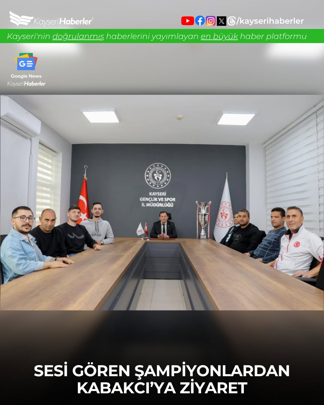 Kayseri Görme Engelliler Spor Kulübü, Goalball Ligini Namağlup Şampiyon Olarak Tamamladı