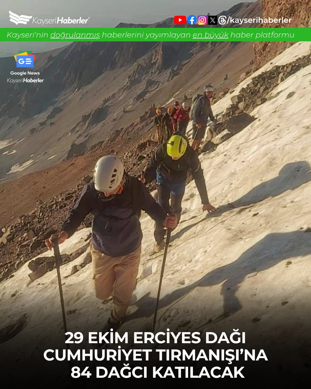 2025 Yılı 29 Ekim Cumhuriyet Tırmanışı için Katılımcı Listesi Açıklandı