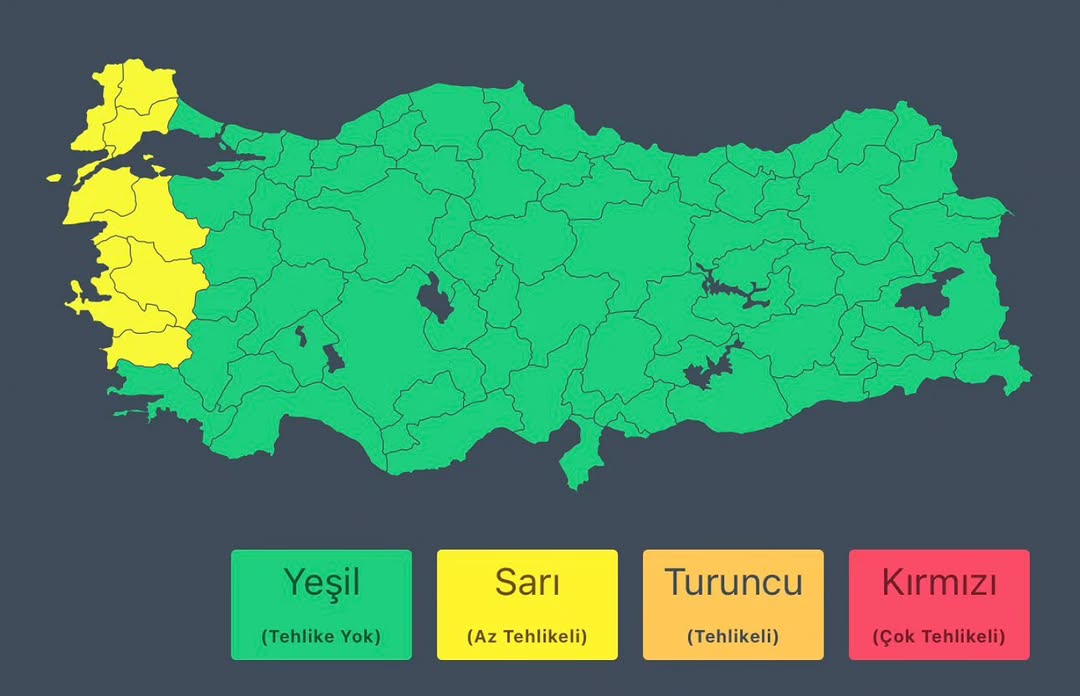 Ege ve Marmara'da Kuvvetli Sağanak Yağış Uyarısı: 23 Ekim'de Hava Durumu