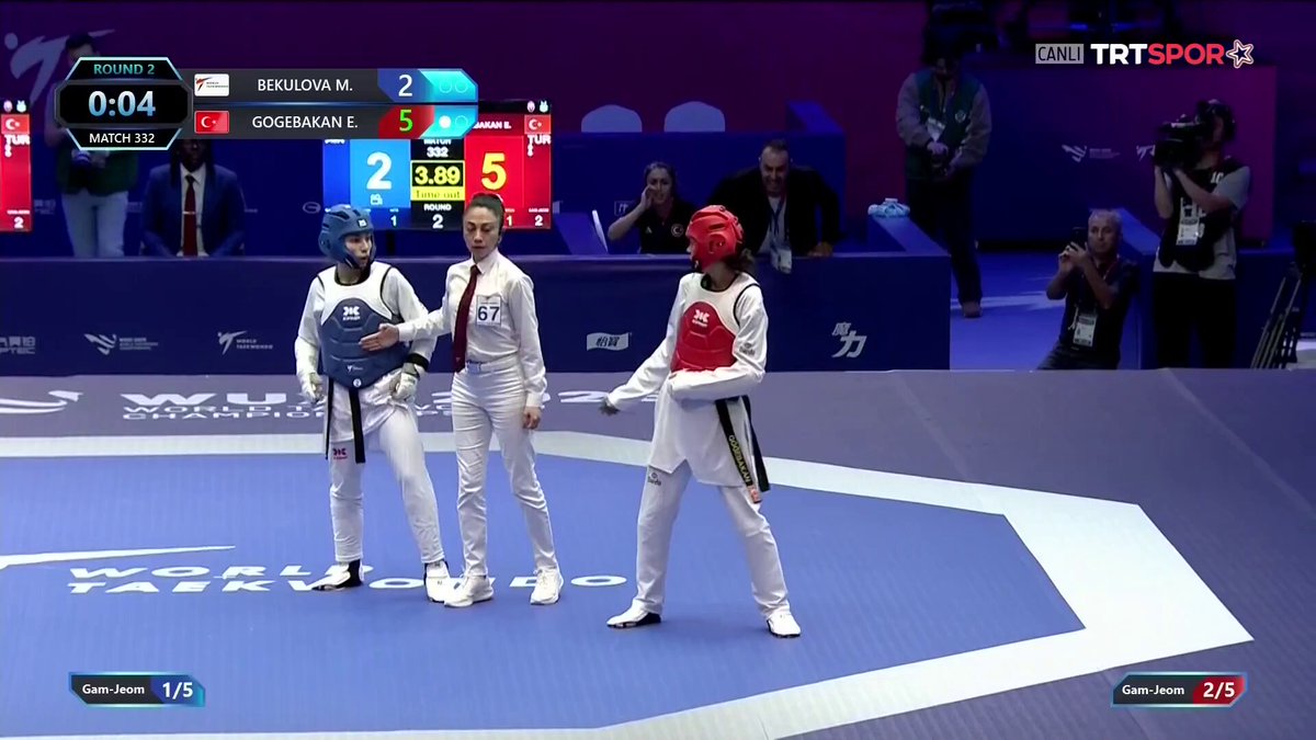 Milli Tekvandocu Emine Göğebakan Dünya Şampiyonluğunu Göğüsledi