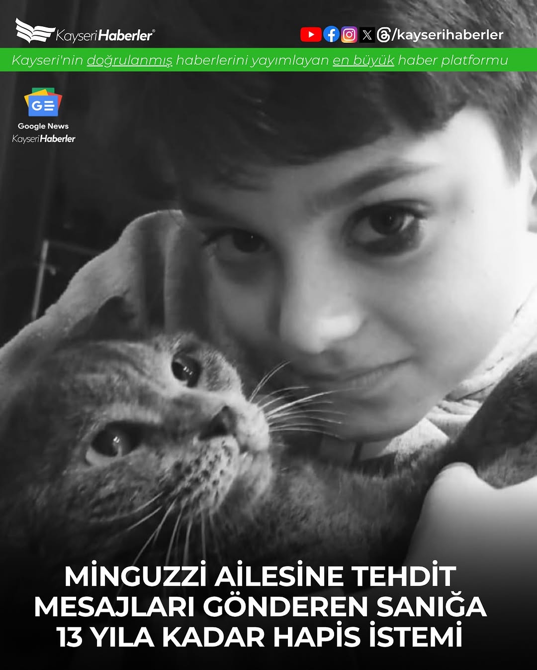 Kayseri'de Tehdit Suçlamasıyla Yargılanan Sanığa Ağır Hapis Cezası Talebi
