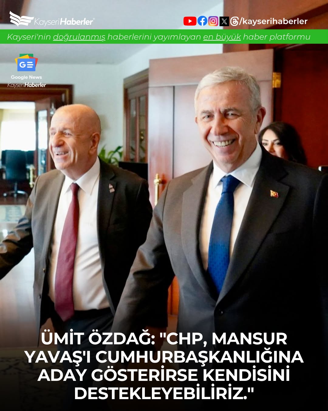 Zafer Partisi Genel Başkanı Özdağ: 