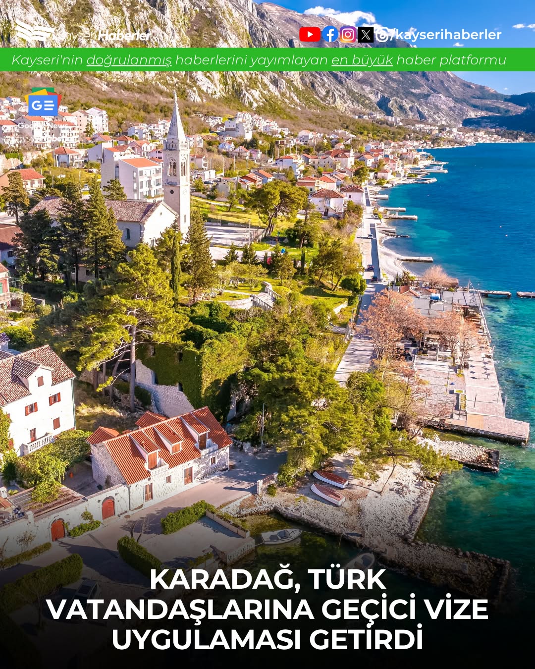 Karadağ, Türk Vatandaşlarına Uygulanan Vize Serbestisini Askıya Aldı