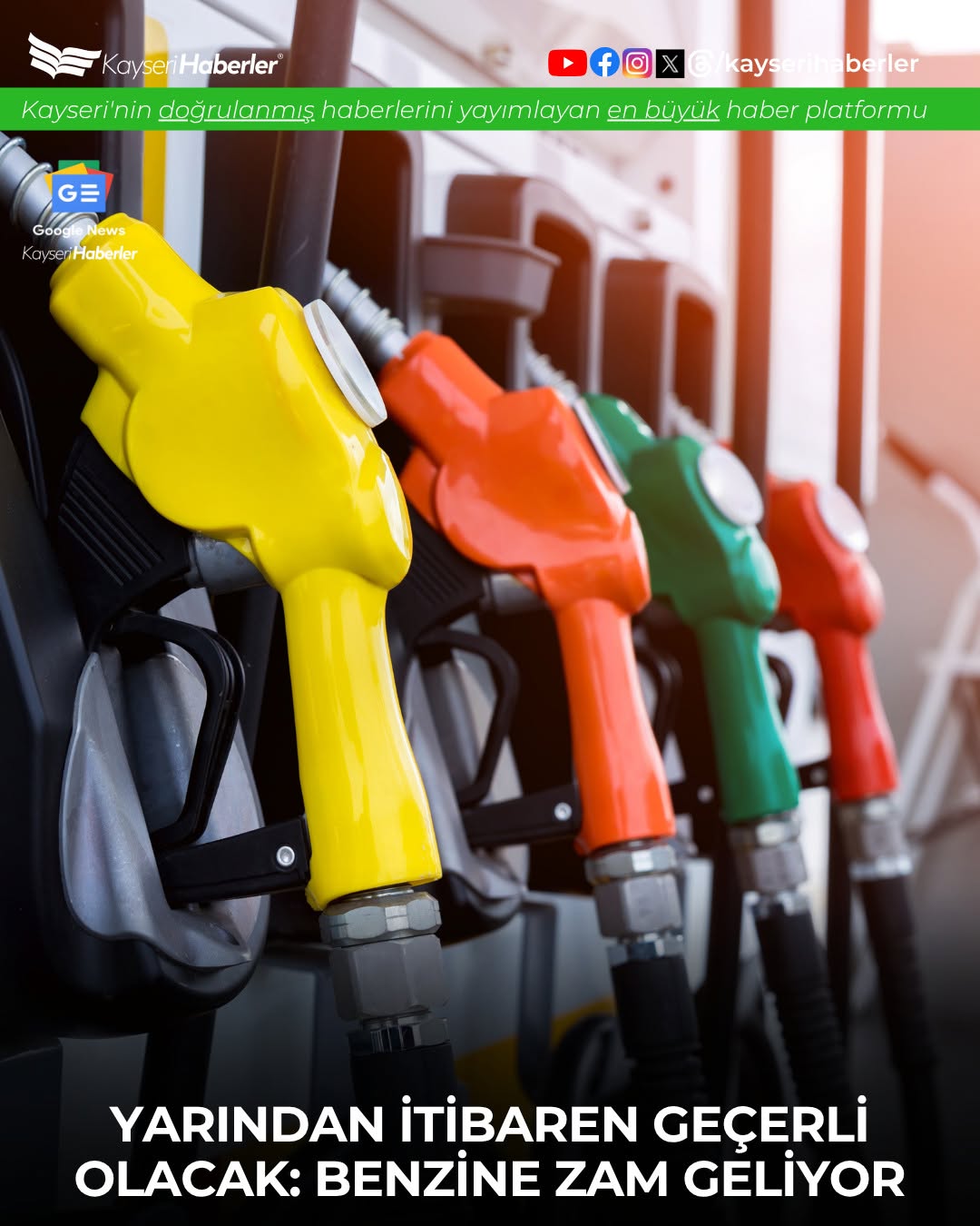 Kayseri'de Benzin Fiyatlarına Zam Bekleniyor