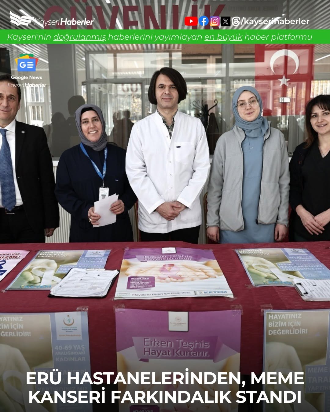 Kayseri'de Meme Kanseri Farkındalık Etkinliği Düzenlendi