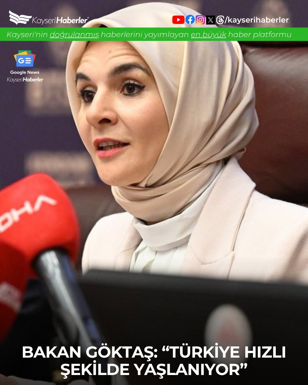 Türkiye'nin Nüfusu Hızla Yaşlanıyor: Bakan Göktaş'tan Önemli Uyarılar